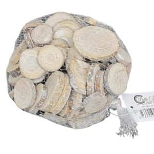 שקית חתיכות עץ עגולות 300 גר.