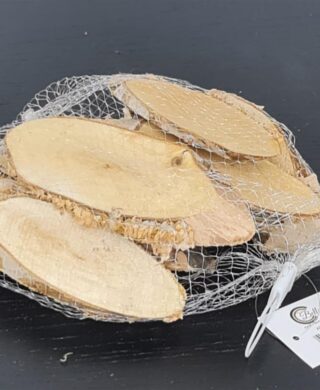 שקית חתיכות עץ אובליות 300 גר.