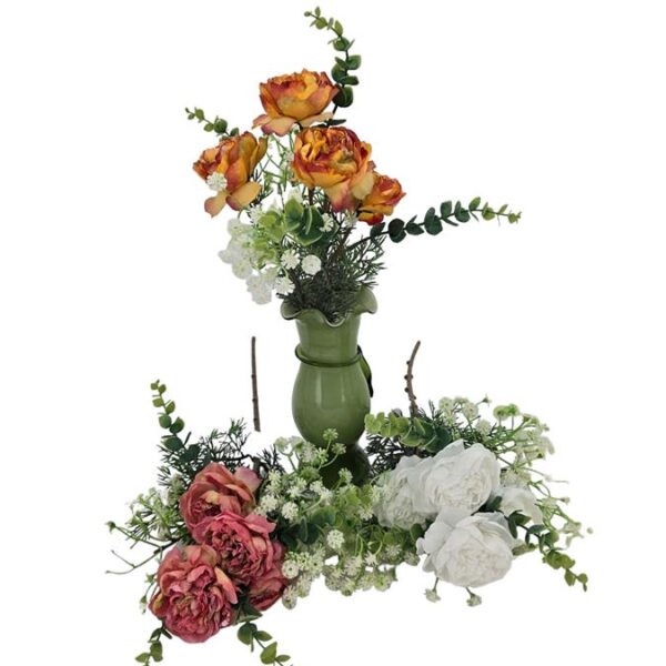 זר פרחים 43 סמ. אדום