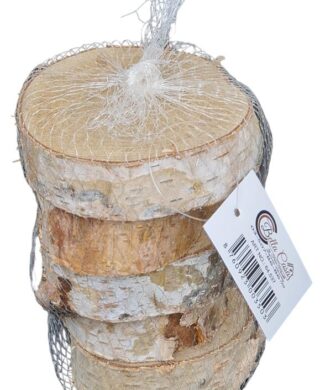 שקית חתיכות עץ עגולות 300 גר. שקית חתיכות עץ עגולות 300 גר.