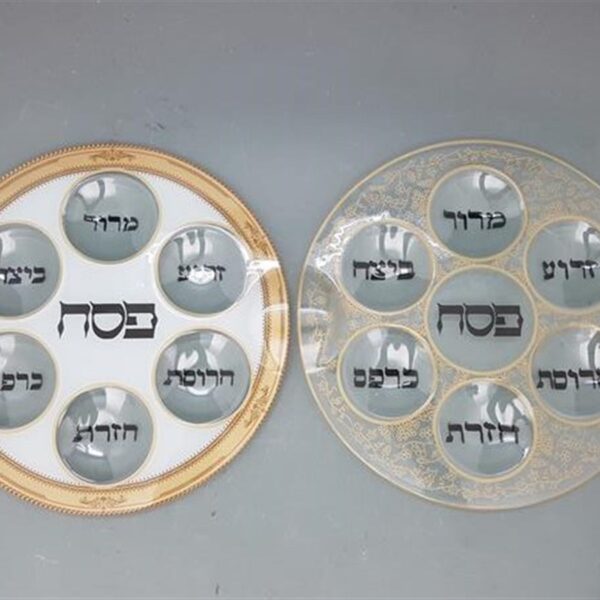 צלחת פסח שקופה 33 סמ.