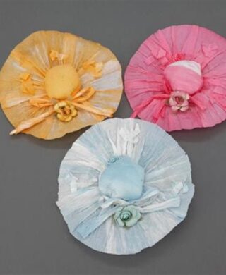 כובעים עם פרחים מיני *12