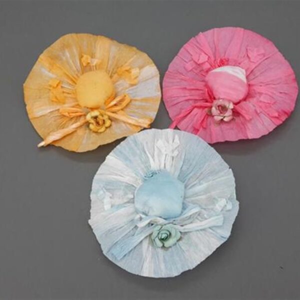 כובעים עם פרחים מיני *12