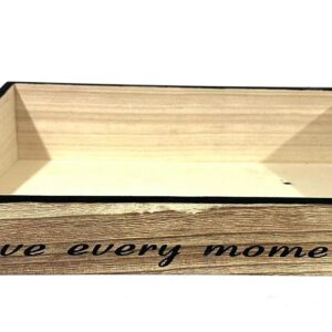 מגש עץ גב גבוה שרוף 5/7*26*36