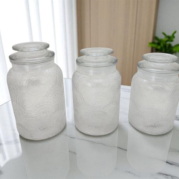 צנצנת זכוכית עגולה 21*12