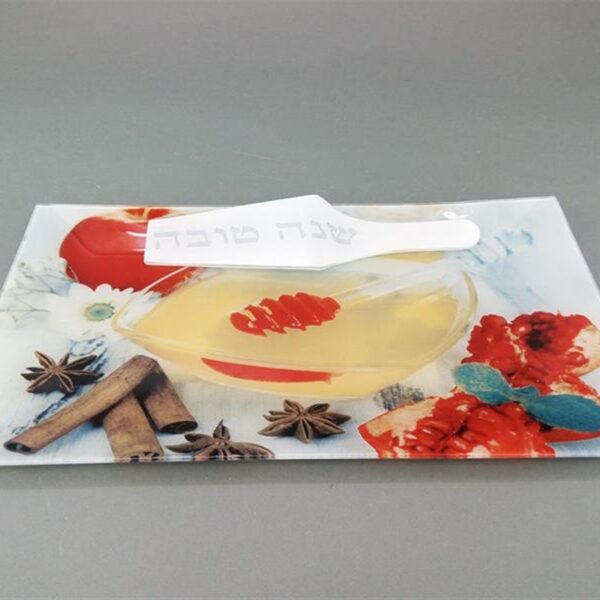 סט *2 אנגליש קייק עם כף 22*40 **כף מודפסת הפוך**