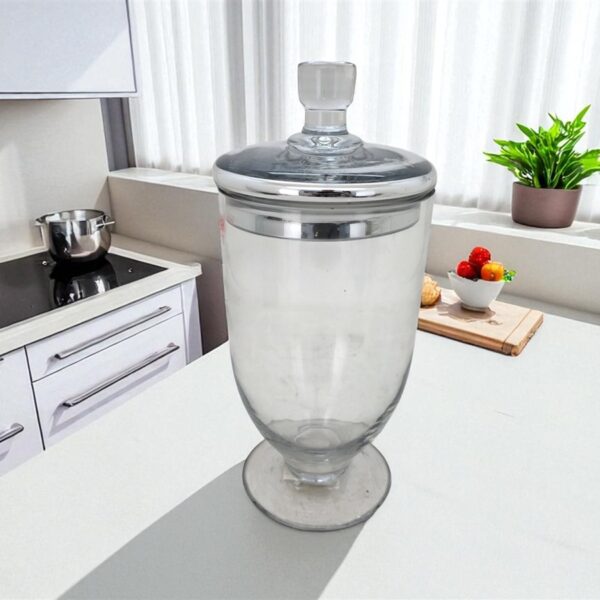 TG201 צנצנת זכוכית על רגל