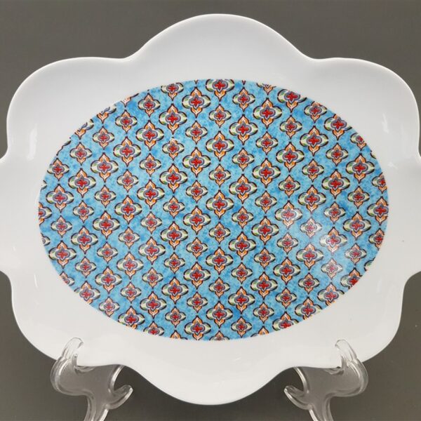 11M פלטה אובלית טורקיז 9"