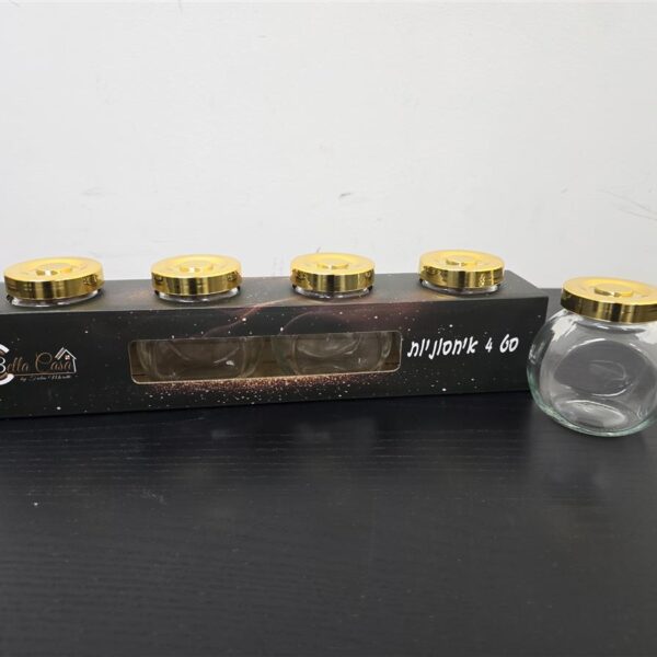 סט *4 צנצנות באריזת מתנה 7*8.5 סט *4 צנצנות באריזת מתנה 7*8.5