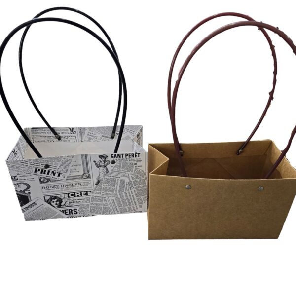 10 שקיות נייר 10*22*13 חום