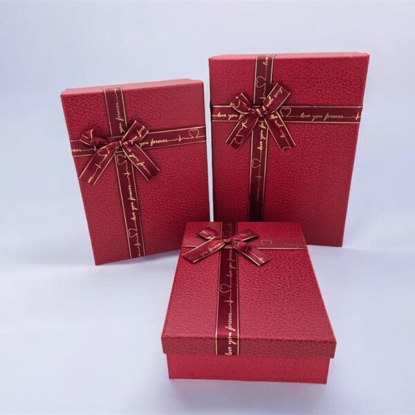 סט *3 קופסאות קרטון 9*21*29 אדום