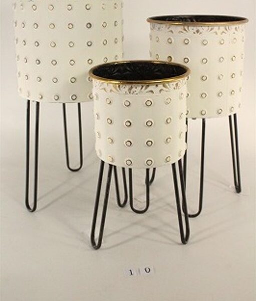 סט *3 בית עציץ עם רגליים מתכת 55*28 סט *3 בית עציץ עם רגליים מתכת 55*28