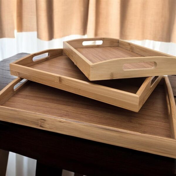 מגש במבוק עם ידיות 3.5*22*33