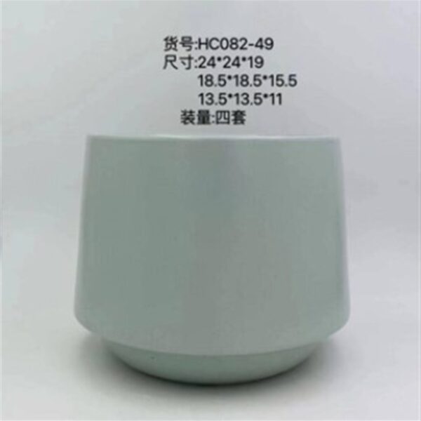 סט *3 בית עציץ קרמיקה 19*24