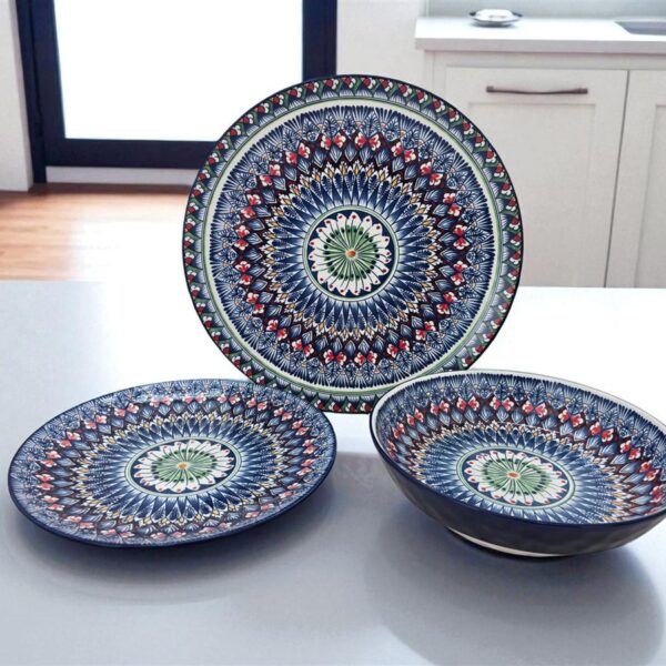 צלחת צבעונית 21.5 סמ.