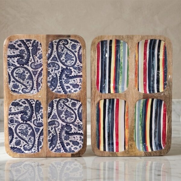 קברט *4 עץ מלבני אמייל כחול 20*30