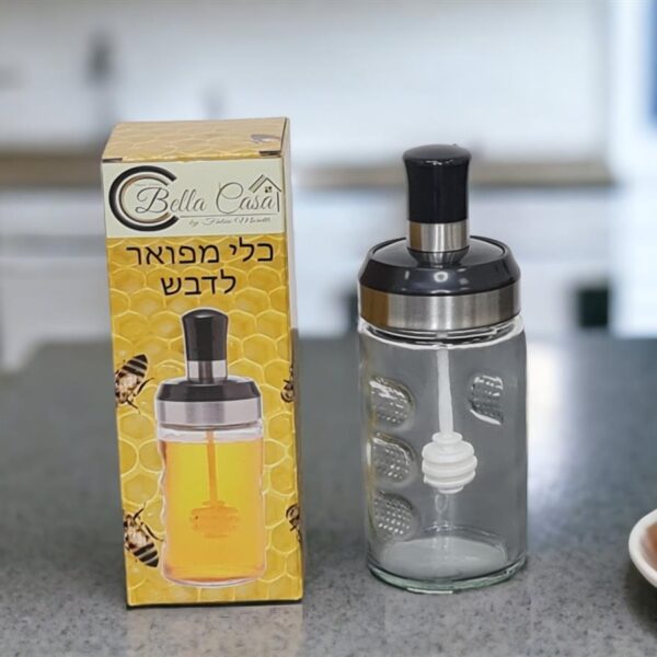 כלי לדבש זכוכית 17*6.7