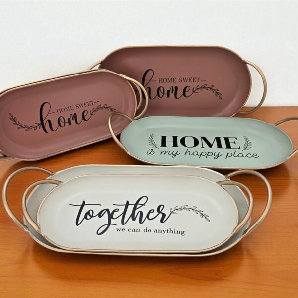 מגש מתכת אדום 4*13*42 HOME