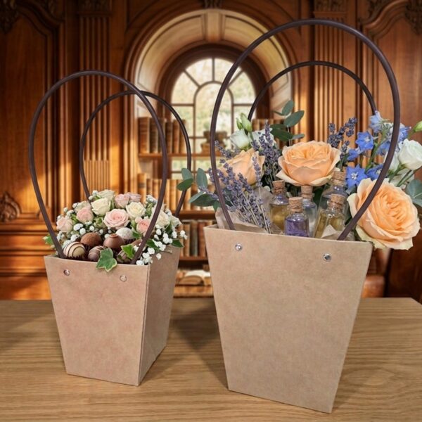 10 שקיות נייר 11.5*17*20 חום