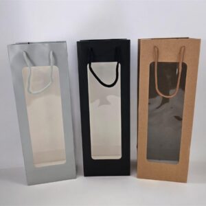 12 שקיות לבקבוק אחד 8.5*12*36 שחור