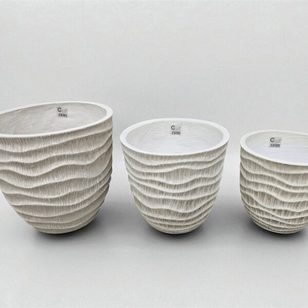 סט *3 בתי עציץ 36*40*40 גלי