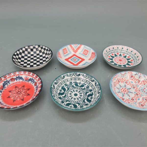 צלחת עגולה דקור 10סמ.