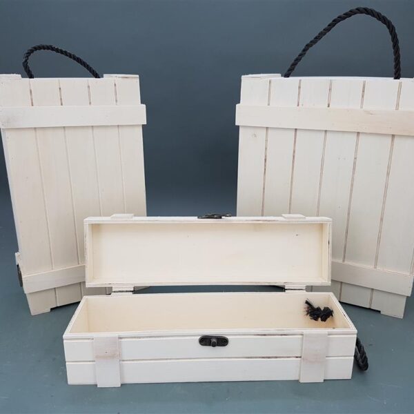 קופסת עץ לבקבוק 11*11*36