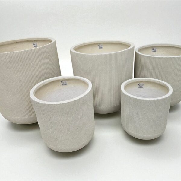 סט *5 בתי עציץ צילינדר 56*53*53 פסים