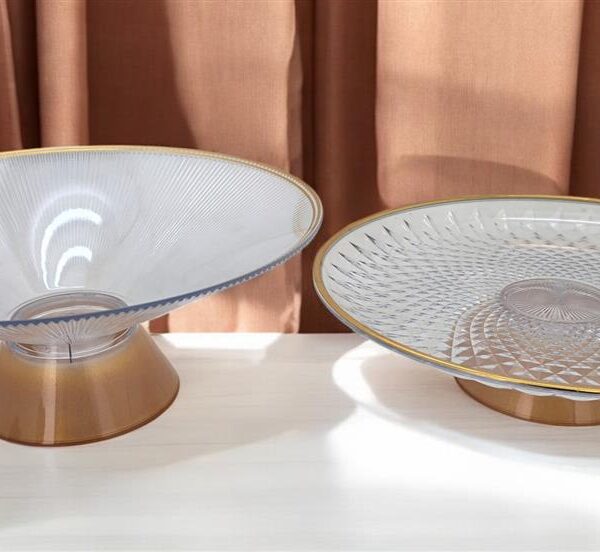 קערה עם רגל זהב 12*32