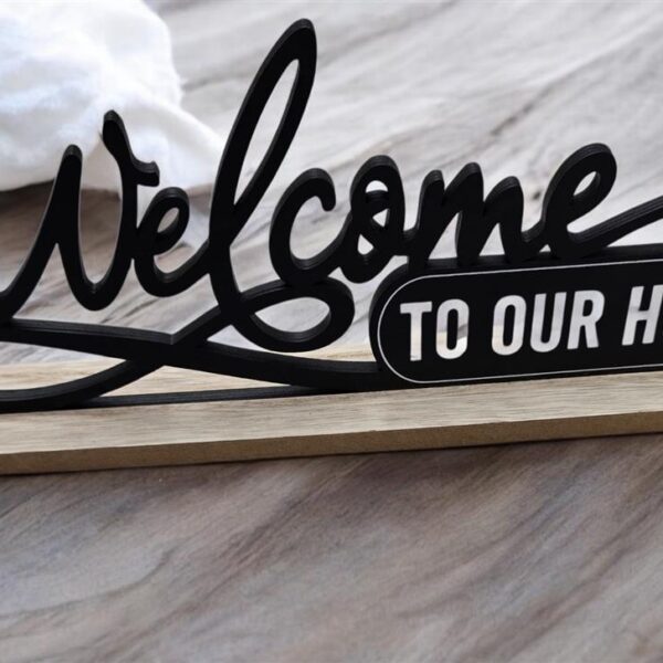 שלט 13*30 WELCOME
